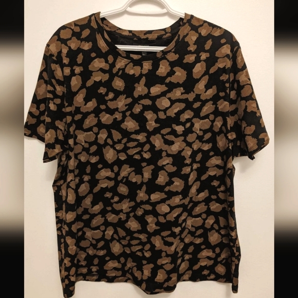 Brunette The Label Tops - BNWT Brunette the Label Cheetah Print T shirt, Tag says $60 USD ($95 CAD)